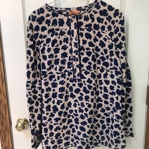 Tory Burch Leopard Blouse